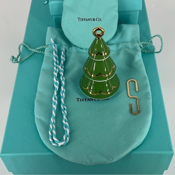 NWT Tiffany & Co Green Tree Holiday Ornament
